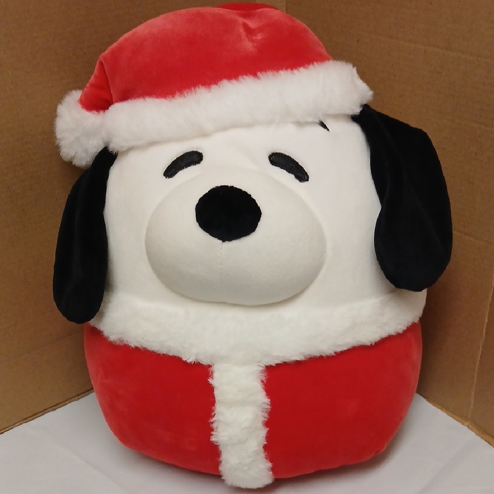ORIGINAL SQUISHMALLOWS PEANUTS SANTA SNOOPY Red and White Plush Squishmallow NWT - Picture 1 of 8